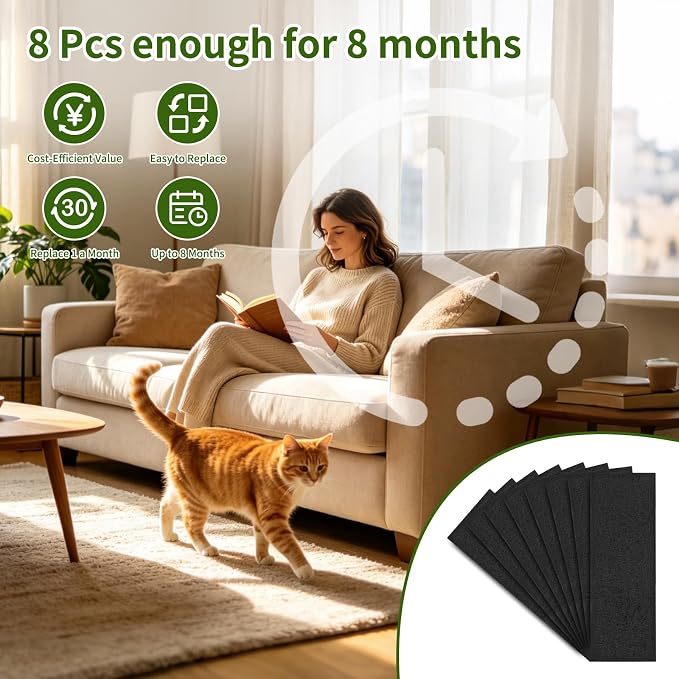8 Pack Activated Carbon Filters Compatible - Image 5