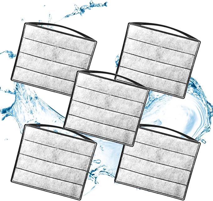 TARARIUM Turtle Tank Filters Material 5PCS Low Water Level Filters Replacement by TARARIUM