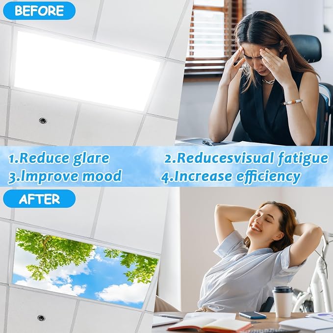 8 Pcs Fluorescent Light Covers - Image 3