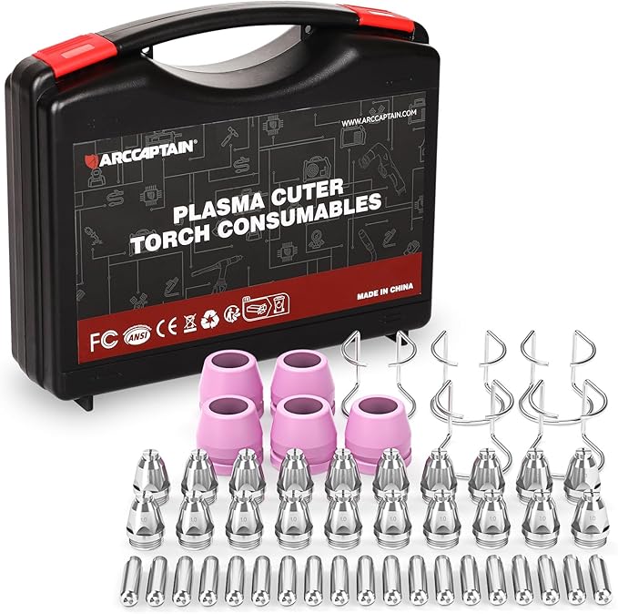 ARCCAPTAIN AG-60 Plasma Cutter Torch Consumables, CUT55 PROLUX, CUT 55PILOTARC by ARCCAPTAIN
