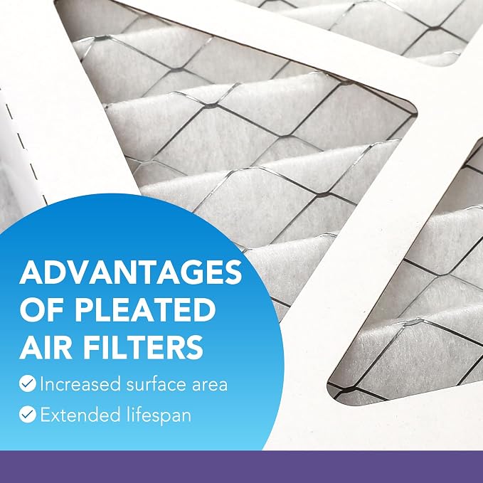 LotFancy 14x14x1 Air Filter MERV 11 4-Pack, Electrostatic Pleated AC Furnace - Image 3