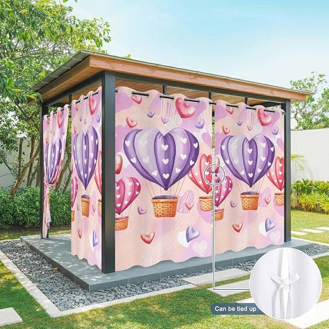 Hot Air Balloons Waterproof Outdoor Curtains - Image 9