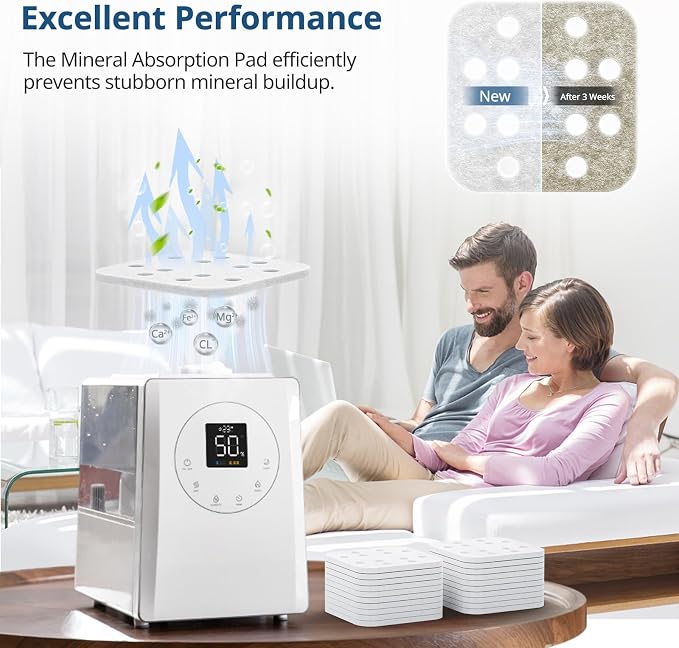 20-Pack Mineral Absorption Pad, Humidifier Replacement Filters Compatible - Image 4