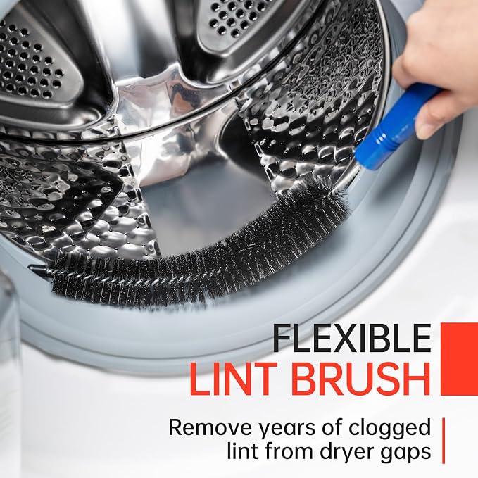 BLuesea Dryer Vent Cleaner Kit, 15-Piece Ultimate Dryer Cleaning Kit Include 40 - Image 5