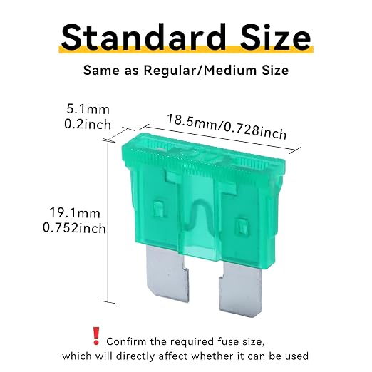 100 Pack Auto Fuses 30 AMP ATC/ATO Standard Regular Fuse Blade 30A Car Truck - Image 2