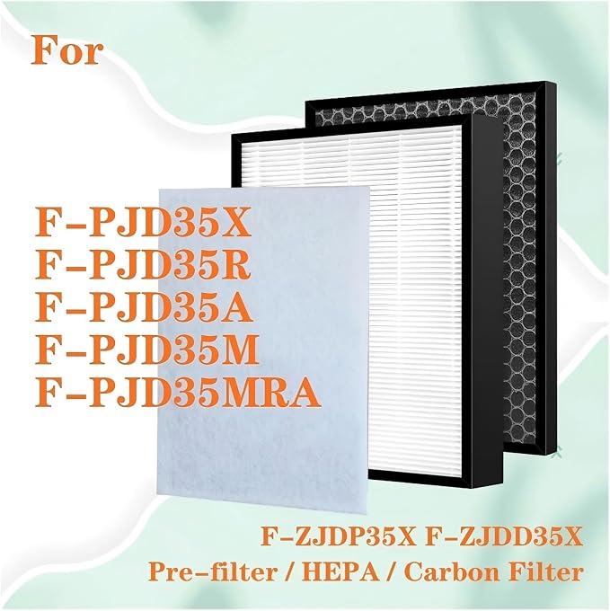 Replacement HEPA And Deodorizing Carbon Filter，Compatible - Image 2