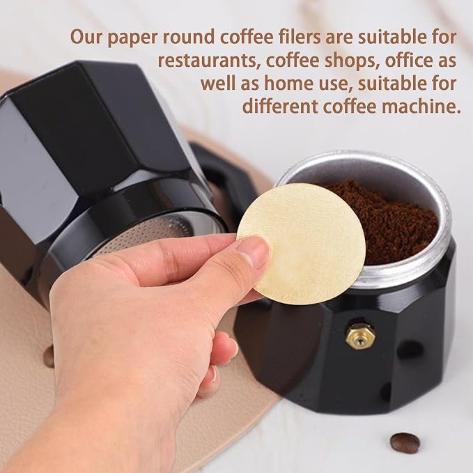 CEYAZYE 200 PCS Round Coffee Filter Paper, 56 mm Disposable Coffee Filters - Image 5