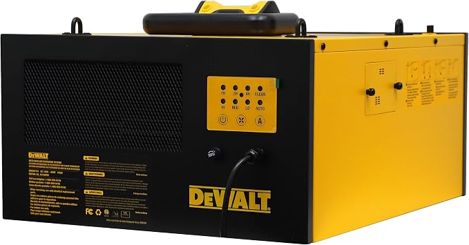 DeWALT DWXAF101 Air Filtration System, 3-Speed Hanging Ceiling Dust Collectors - Image 3