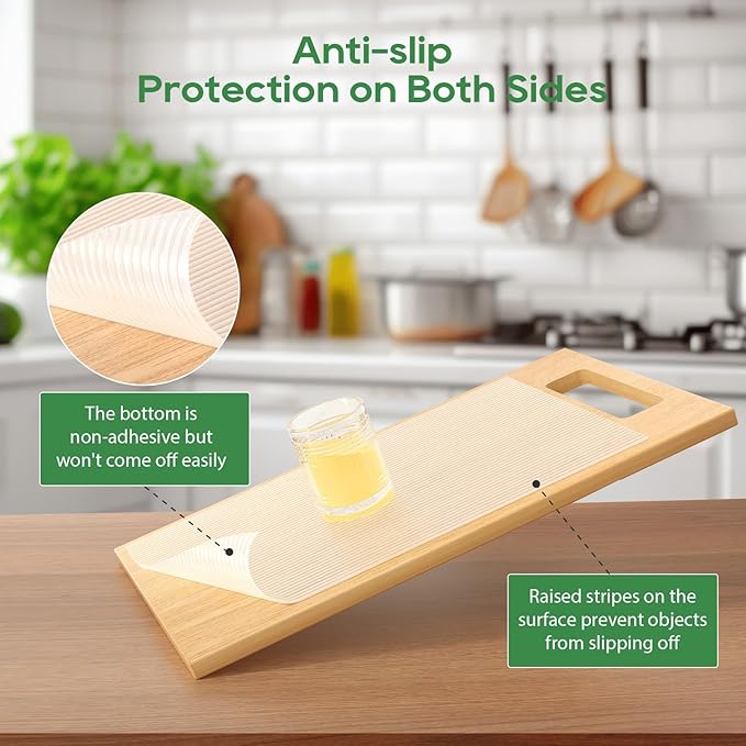 Anoak Shelf Liner, 14 Inches x 10 FT(120 Inch) Non-Slip Cabinet Liner, Washable Waterproof Durable Non Adhesive Shelf Liners for Kitchen, Drawer, Refrigerator