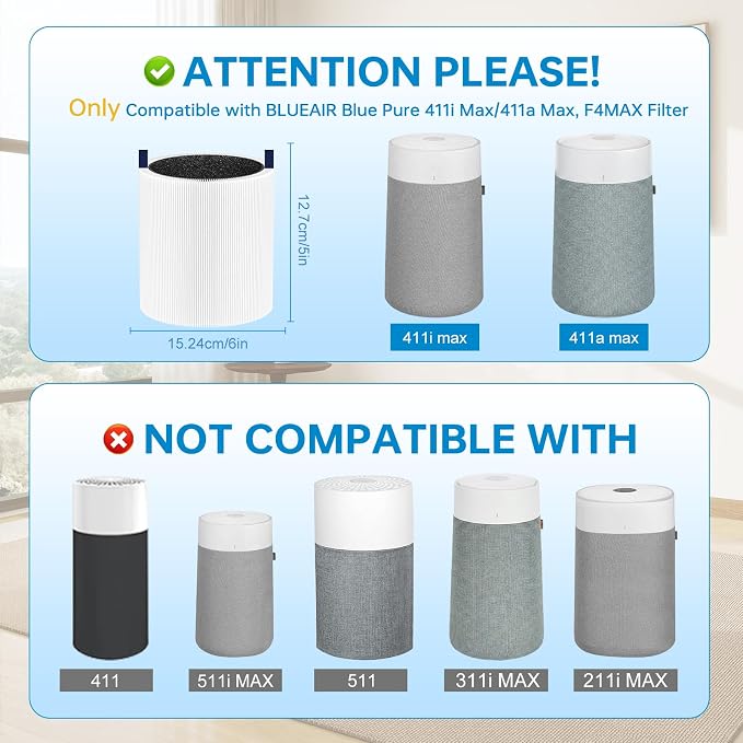 Blue Pure 411i/411a Max Replacement Filter Compatible - Image 3