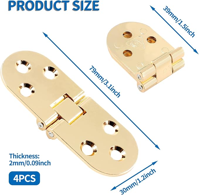 4Pcs Heavy Duty Folding Table Hinges - Image 2