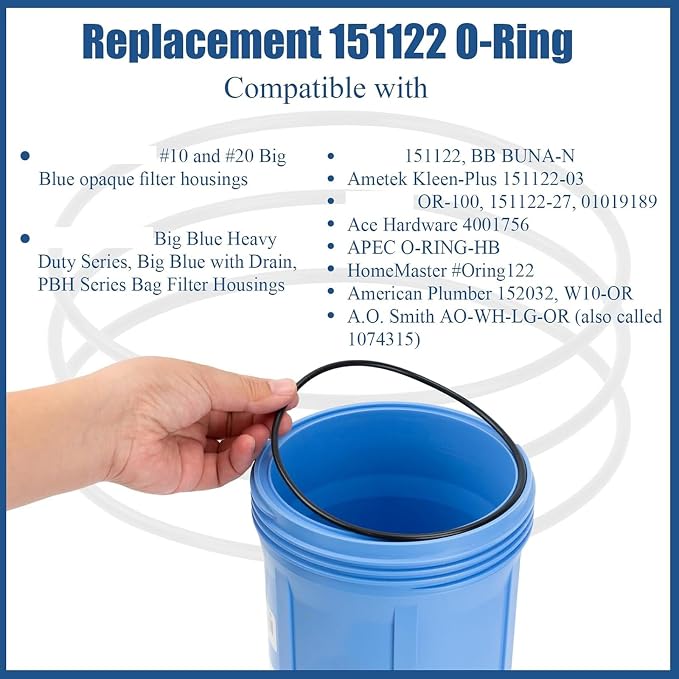10-pack Water Filter O-rings, 5.51 Inch Sealing Gaskets - Image 8