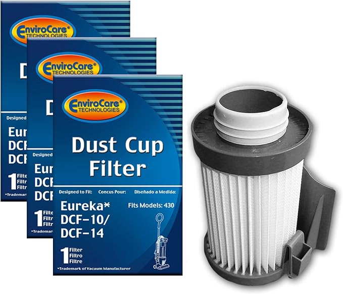 EnviroCare Premium Replacement Vacuum Cleaner Filters Designed to fit Eureka by EnviroCareTechnologies