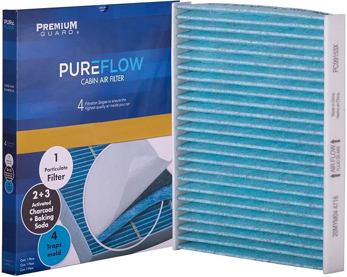 PUREFLOW PC99153X Cabin Air Filter | Fits 2007-2018 BMW X5 3.0L, Recirculation - Image 3
