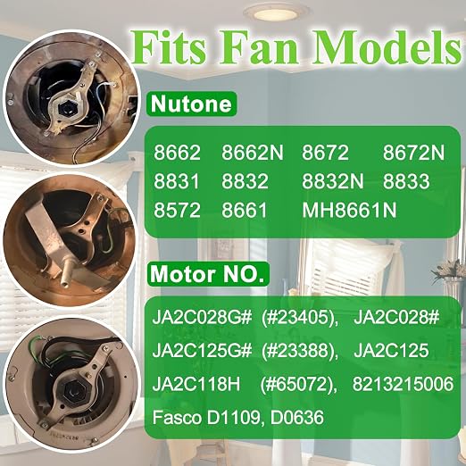 HHQ Bathroom Exhaust Fan Motor & Blower Wheel Replacement - Image 3