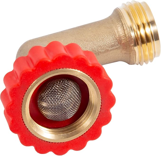Lead-Free Brass 90 Degree Hose Saver, 90°Hose Elbow Fitting Quick Swivel - Image 8