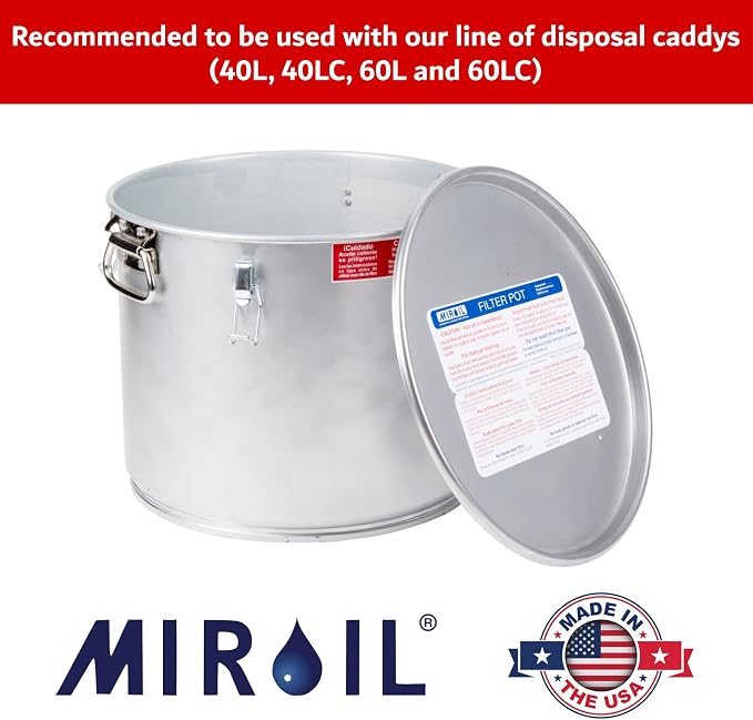 MirOil B6PS EZ Flow Deep Fryer Oil Filter Bag w/Frame – Reusable Grease Fryer - Image 7
