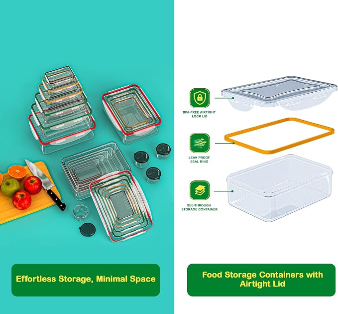 70 Pcs Large Food Storage Containers - Image 4