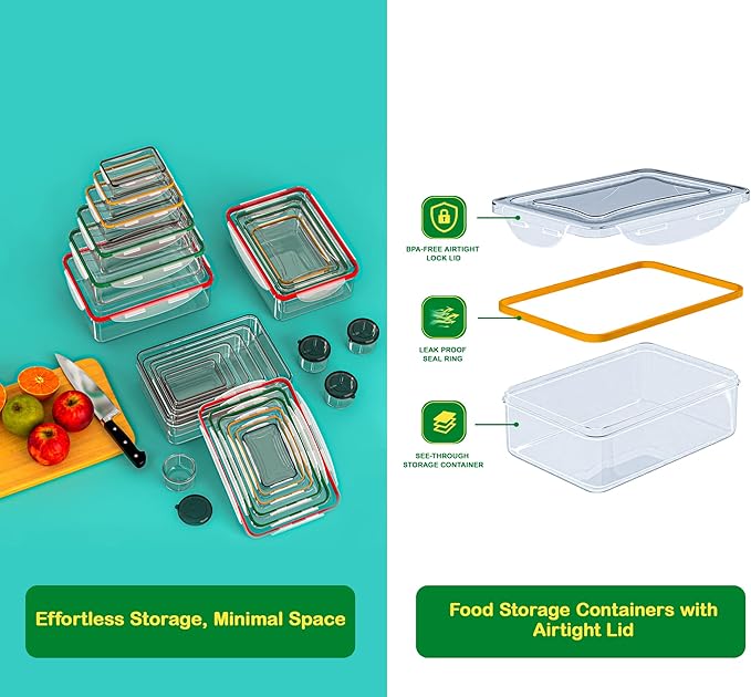 40 Pcs Food Storage Containers - Image 6
