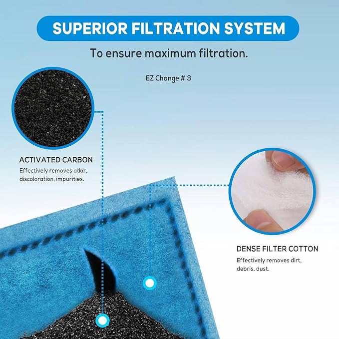 xbbwmrs 9 PCS Aquarium Filter Cartridge Compatiable - Image 4
