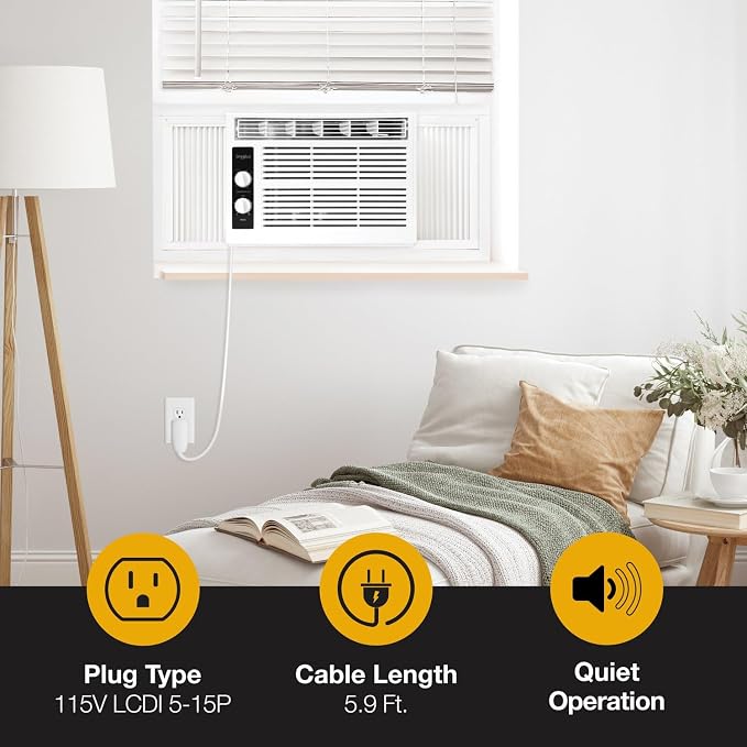 Whirlpool 5, 000 BTU 115V Window Air Conditioner & Dehumidifier - Image 9