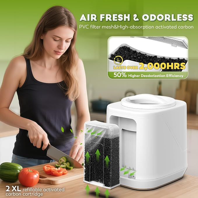 Electric Composter for Kitchen, Large Smart Compost Bin - Image 3
