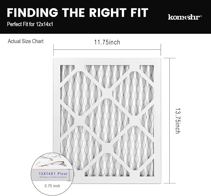 14x18x1 Air Filter MERV 8, HVAC/Furnace AC Filter Replacement, Dust - Image 2