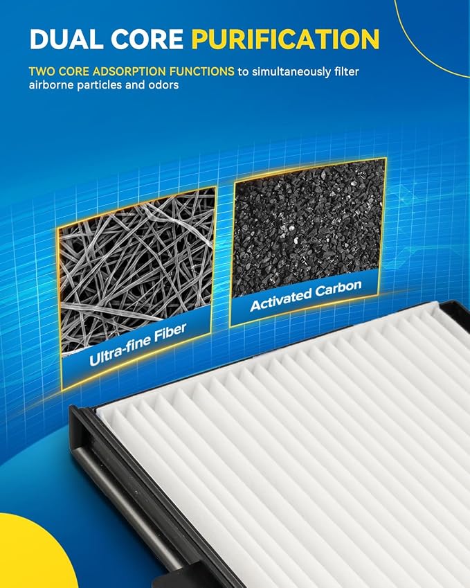 PHILTOP HEPA Cabin Air Filter w/Activated Carbon, Compatible - Image 6