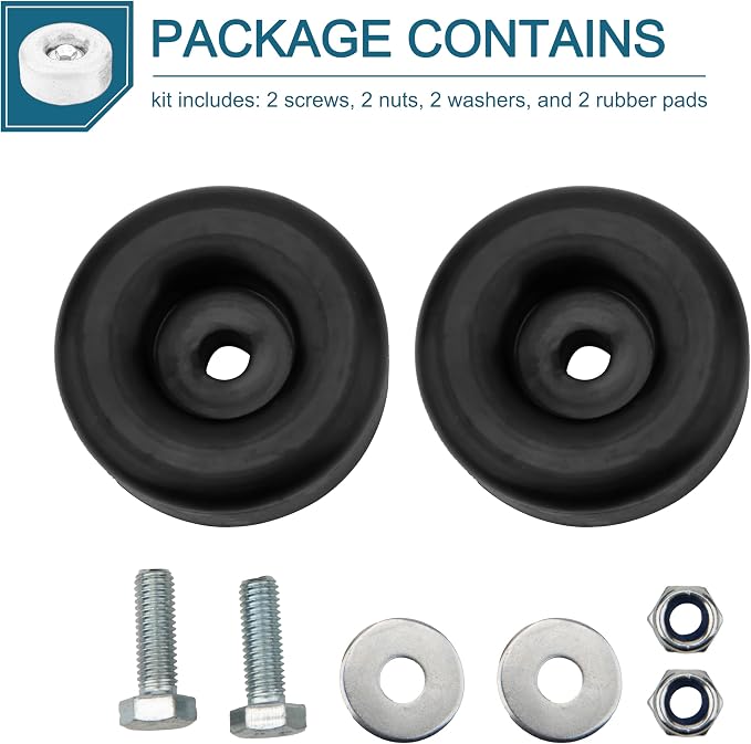 2PCS Heavy Duty Anti Vibration Rubber Foot Pads - Image 7