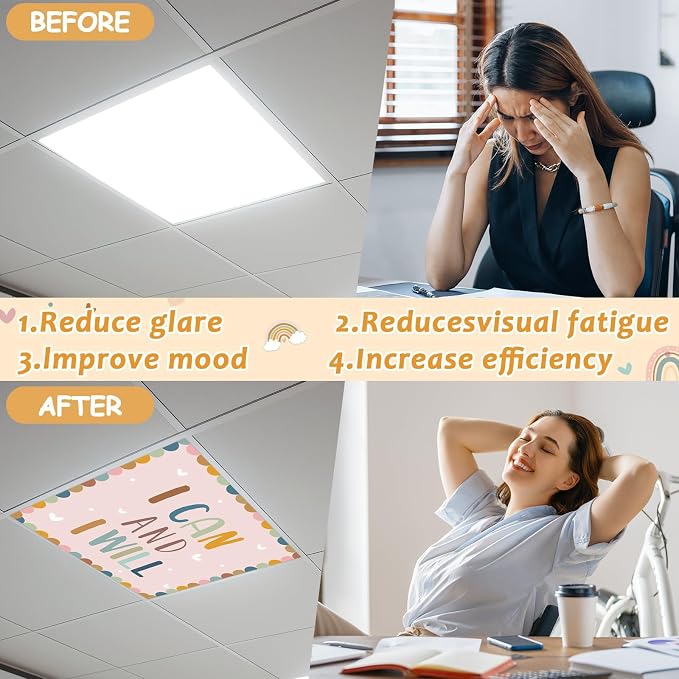 8 Pcs Fluorescent Light Covers - Image 3