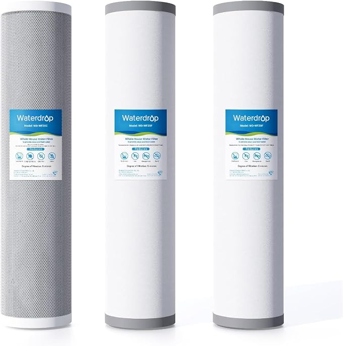 Waterdrop Whole House Water Filter, Carbon Filter, Replacement by Waterdrop