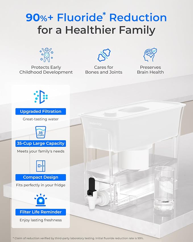 Waterdrop Large 35-Cup Water Filter Dispenser - Image 2