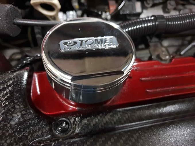 Tomei Oil Filter Cap Buffed Silver Fits Mitsubishi Snap On Type - Image 2