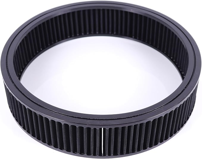 14"x3" Round Air Cleaner Filter Element High Flow Washable & Reusable Compatible by JGhyperX