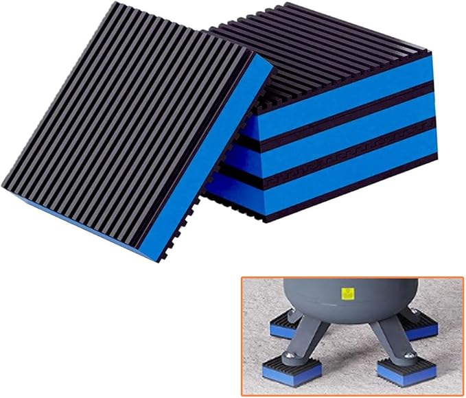 4 Pack for Washing Machine 4"x4", 7/8" T EVA Anti Vibration Pads Mechanical by Unknown