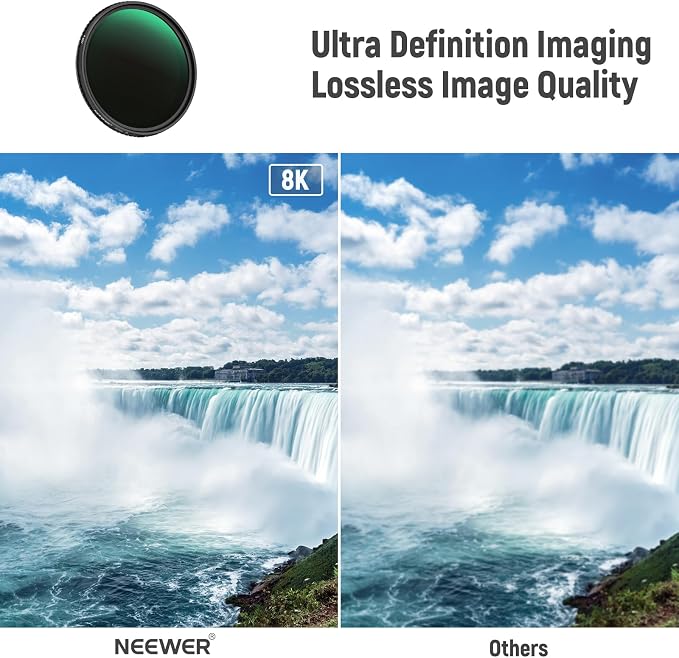 NEEWER 62mm HD Variable ND Filter ND2-ND32 No X Cross/Optical Glass/30 Layer - Image 4