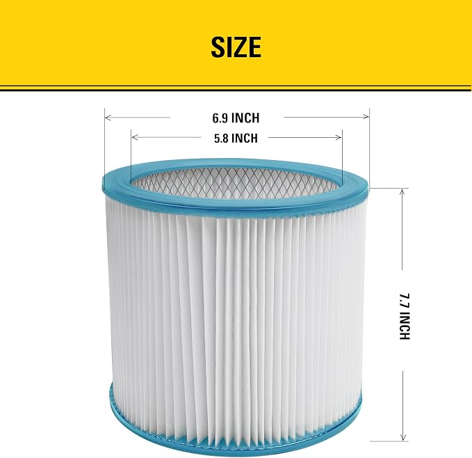 STANLEY HEPA Vacuum Filter Replacement 08-2566BP, Fit - Image 3