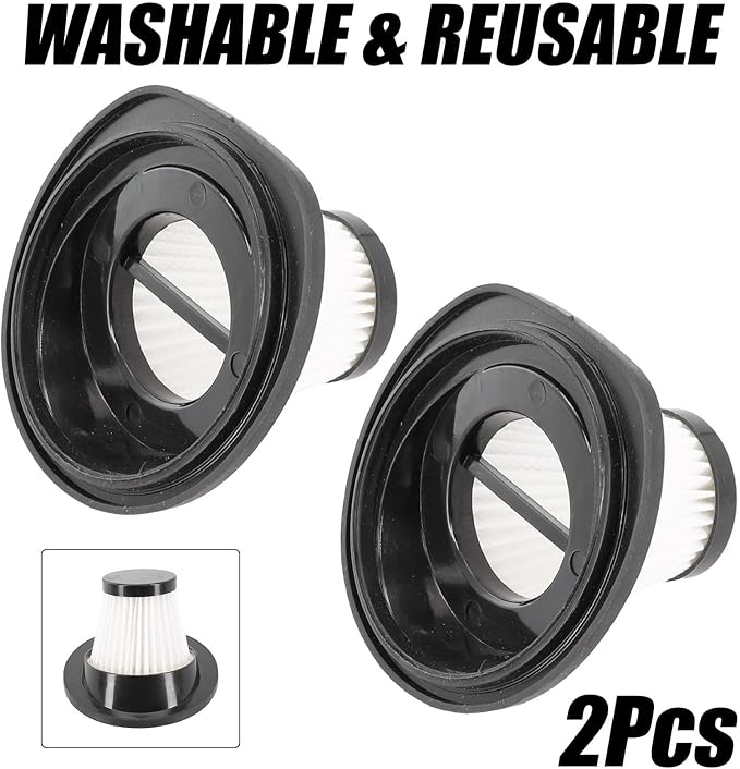 2Pack Vacuum Filter Replacement, Washable and Reusable Handheld Vacuum Filter - Image 6
