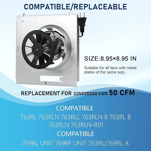 【Upgrade】 763RLN 50CFM Fan, Compatible - Image 2