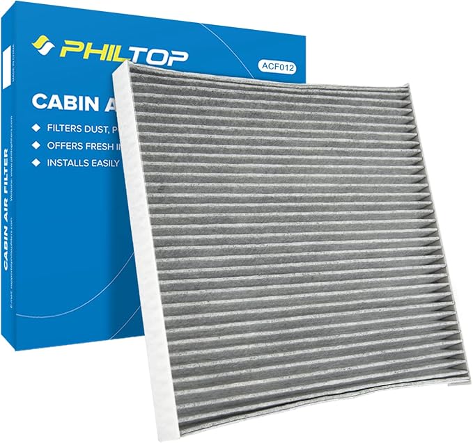 PHILTOP HEPA Cabin Air Filter w/Activated Carbon, Compatible by PHILTOP