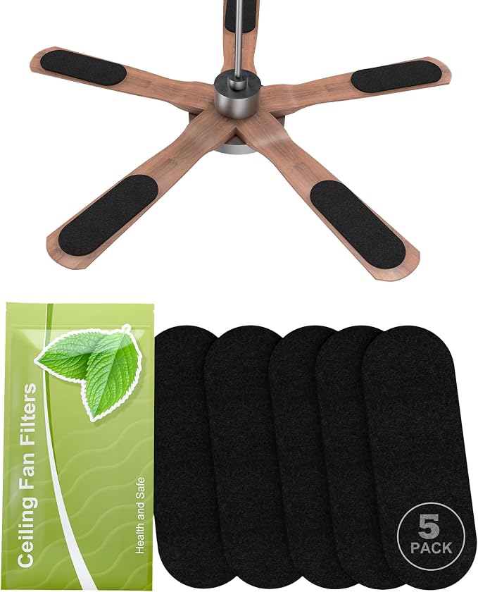 Universal Ceiling Fan Filters for Blades, Activated Carbon Fan Air Purifier Pads by GyradiOfficial
