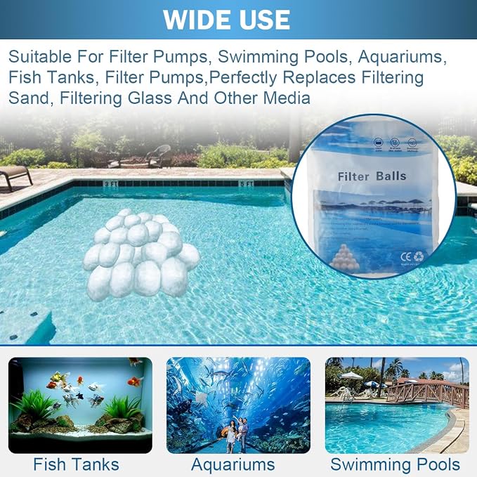 3.08 lbs Pool Filter Balls - Image 3
