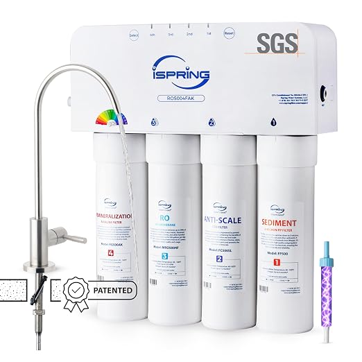 iSpring RO5004F-AK Alkaline Reverse Osmosis Water Filter by iSpring