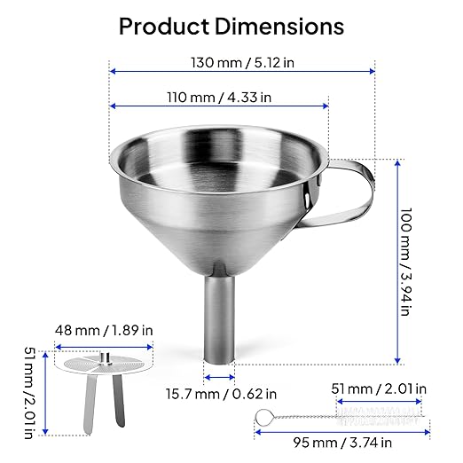 ELEGOO 3D Stainless Steel Funnel, Resin Metal Funnel Filter Cup - Image 5