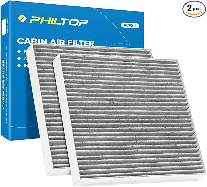 PHILTOP HEPA Cabin Air Filter w/Activated Carbon, Compatible by PHILTOP