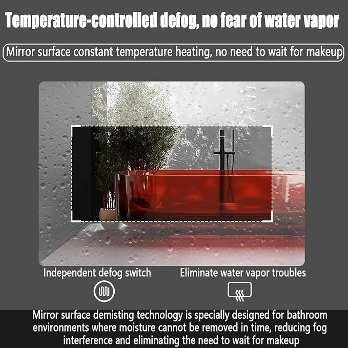 Backlit LED Illuminated Bathroom Mirror - Image 4