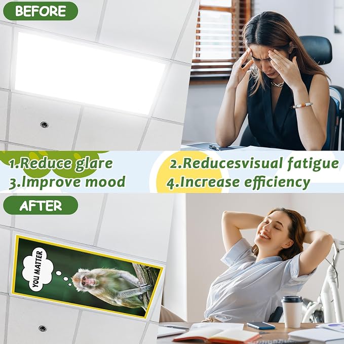 8 Pcs Fluorescent Light Covers - Image 3