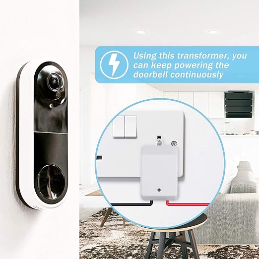 24V 830mA Thermostat and Doorbell Transformer, Wall Transformer - Image 6