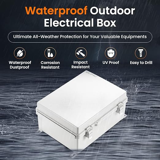 QILIPSU Waterproof Junction Box IP67 Outdoor Plastic Electrical Project - Image 2