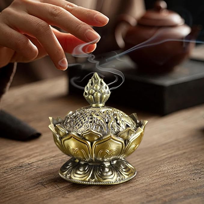 Cone Burner Statue – Aromatherapy Incense Base, Meditation Room Stand | Air - Image 2